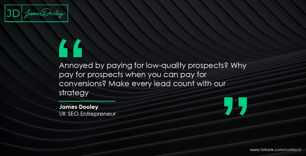 Annoyed by paying for low-quality prospects Why pay for prospects when you can pay for conversions Make every lead count with our strategy