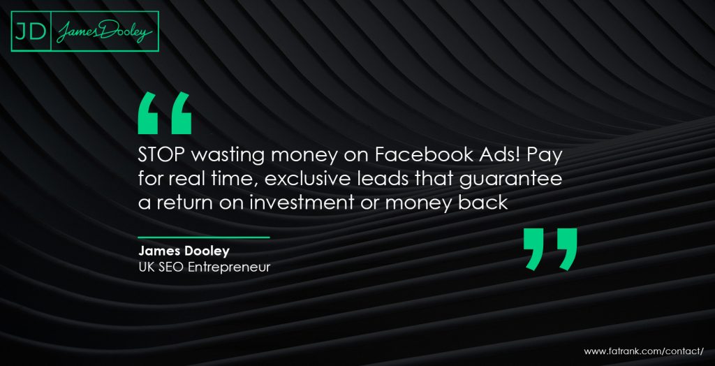 STOP wasting money on Facebook Ads! Pay for real time, exclusive leads that guarantee a return on investment or money back